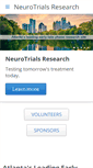 Mobile Screenshot of neurotrials.com